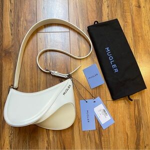 NWT Mugler Small Spiral Curve 01 Crossbody Bag